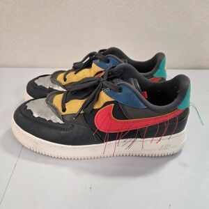 Nike Air Force 1 Low Black History Month‎ sneakers mens size 9.5 multi color
